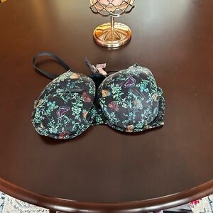 Victoria's Secret Black Floral and butterfly design